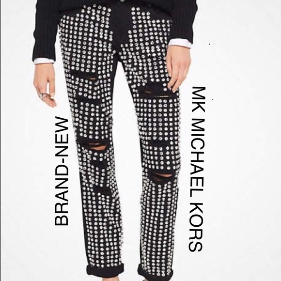 MICHAEL Michael Kors Denim - NWT MICHAEL KORS EMBELLISHED DISTRESSED JEANS NEW!